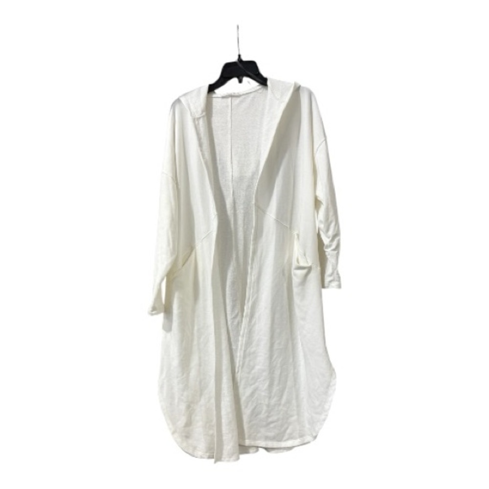 NWOT-Wasabi+Mint White Lightweight Long Cardigan/Duster- Resort Wear Robe